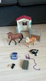 Schleich paarden, stal, toebehoren, Ophalen of Verzenden, Gebruikt