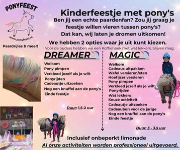 Pony activiteiten voor kinderen  beschikbaar voor biedingen