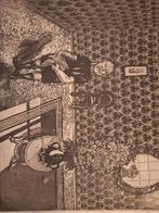 Ets van een interieur, Ophalen of Verzenden