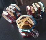 3 stuks koffiemolen, theeglazen in 3D boekvorm., Ophalen of Verzenden, Overige stijlen, Kop(pen) en/of Schotel(s), Glas