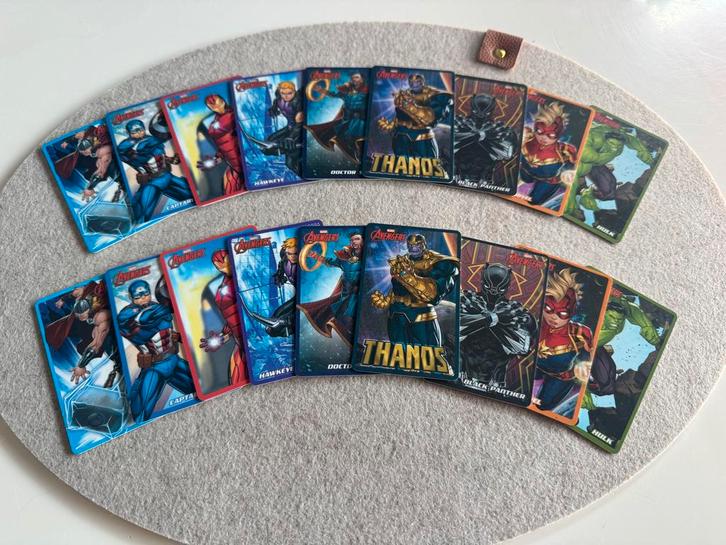Avengers Kaartset Compleet - inclusief Thanos, Hobby en Vrije tijd, Stickers en Plaatjes, Zo goed als nieuw, Meerdere plaatjes