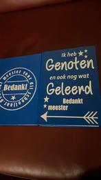 Bedankt meester notitie boeken, Ophalen of Verzenden, Nieuw
