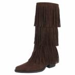 Dames cowboy laarzen franjes donkerbruin 36 37 38 39 40 41, Kleding | Dames, Schoenen, Info@lunamex.com, Hoge laarzen, Nieuw, Lunamex Trading