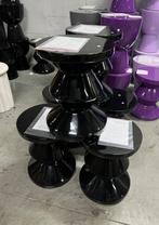 POLSPOTTEN Zig Zag bijzettafel gelakt Zwart | Van €350, nu, Huis en Inrichting, Tafels | Bijzettafels, 45 tot 60 cm, Minder dan 55 cm