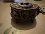 Antieke sieradendoos met voetjes, Antiek en Kunst, Ophalen of Verzenden