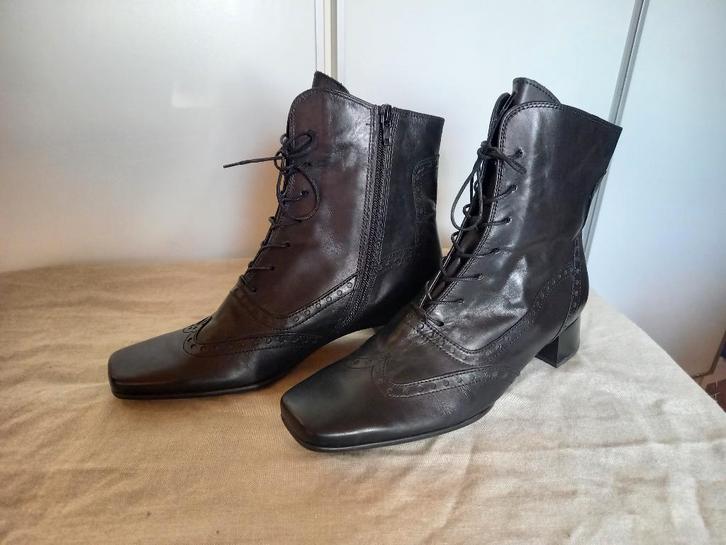 Zwarte Gabor Veterlaarsjes / Rijglaarsjes / Laarsjes (6/39), Kleding | Dames, Schoenen, Zo goed als nieuw, Lage of Enkellaarzen