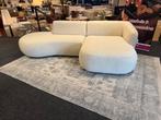 Hoekbank Suzy Teddy stof 275x150 Direct/Leverbaar E-7022, Hout, 250 tot 300 cm, #Modern#Hoekbank#Loungebank#Teddystof#Wit#Meubel#Seats