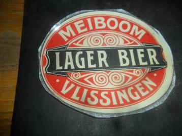 Oud bieretiket Zeeland Vlissingen Meiboom ca 1930