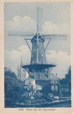 Delft Molen aan den Spoorsingel bomende schipper carte bleu, Verzamelen, Zuid-Holland, Ongelopen, Voor 1920, Verzenden