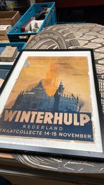 Oude litho Winterhulp Nederland, Nederland, Ophalen of Verzenden