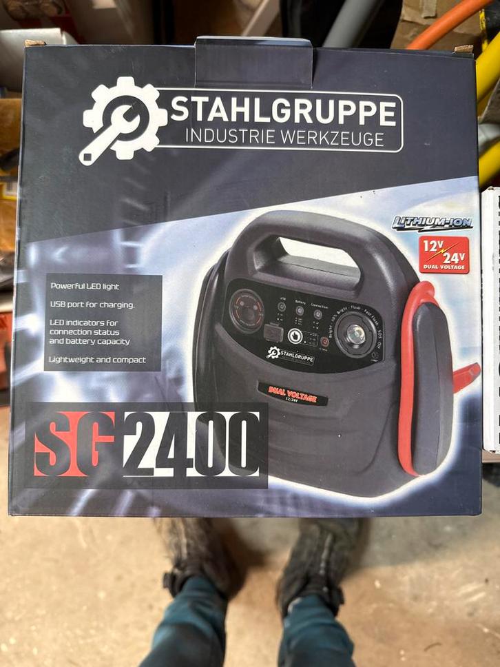 Stahlgruppe SG2400 12/24V Accu Booster, Auto-onderdelen, Accu's en Toebehoren, Universele onderdelen, Nieuw, Ophalen