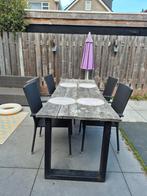 Tuinset met stoelen, Tuin en Terras, Ophalen, Gebruikt, Rechthoekig, Hout