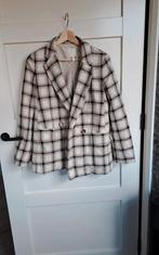 H&M Plaid Blazer - Maat s, H&M, Beige, Ophalen of Verzenden, Jasje