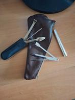 Pijpenzak  leer, met pijpenstampers, Ophalen of Verzenden, Gebruikt, Overige typen