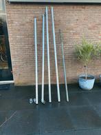 Te koop, aluminium pijpen voor een reclame spandoek e.d., Doe-het-zelf en Verbouw, Metalen, Ophalen of Verzenden, Zo goed als nieuw