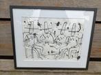 Vintage ets van GATO 4 heren aan tafel., Ophalen