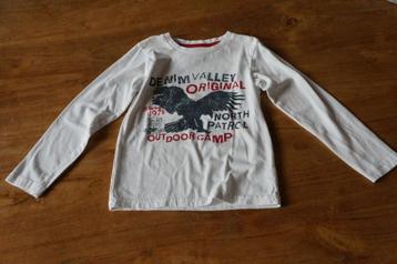 ZGAN!! Longsleeve wit met opdruk (116) PALOMINO beschikbaar voor biedingen