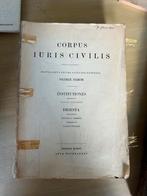 Oude Juridische Boeken - Corpus Iuris Civilis + Meer, Antiek en Kunst, Ophalen of Verzenden