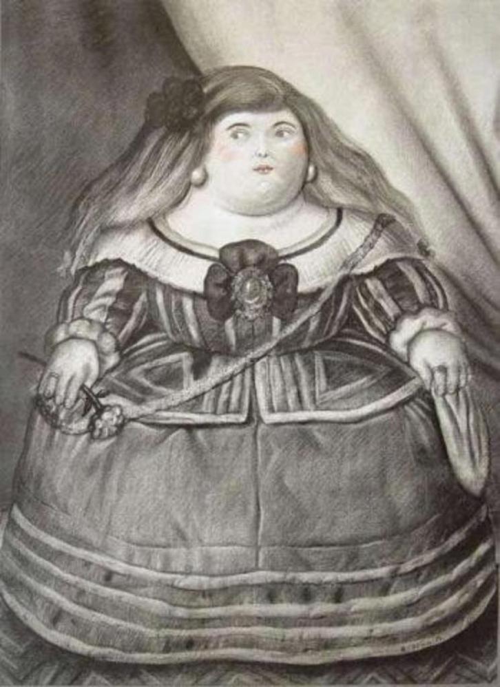 Fernando Botero - Grote Compositie - Litho Drukgesign., Antiek en Kunst, Kunst | Litho's en Zeefdrukken, Ophalen of Verzenden