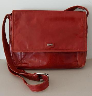 Vintage schoudertas bruin leer dR Amsterdam beschikbaar voor biedingen