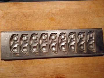 Antieke Chocoladevorm Konijnen vormenfabriek Holland beschikbaar voor biedingen