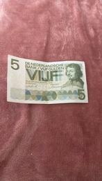 Vijf gulden biljet, Postzegels en Munten, Bankbiljetten | Nederland, Ophalen of Verzenden, 5 gulden