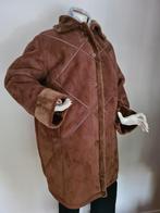 Winterjas, bruin met teddy bont. Mt. 52., Kleding | Dames, Grote Maten, Ophalen of Verzenden, Zo goed als nieuw, Bruin, Jas of Mantel