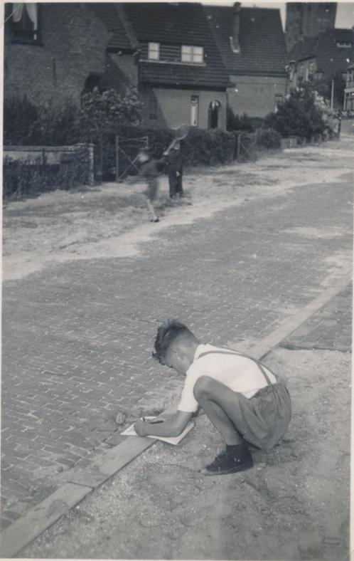 478K foto Noordwijk, Van Hardenbroekweg, tennis, watertoren, Verzamelen, Ansichtkaarten | Nederland, Ongelopen, Zuid-Holland, 1920 tot 1940