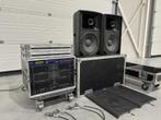 2x Turbosound TCS-612 incl. XTA / Lab.Gruppen amprack, Ophalen of Verzenden, Gebruikt, 120 watt of meer