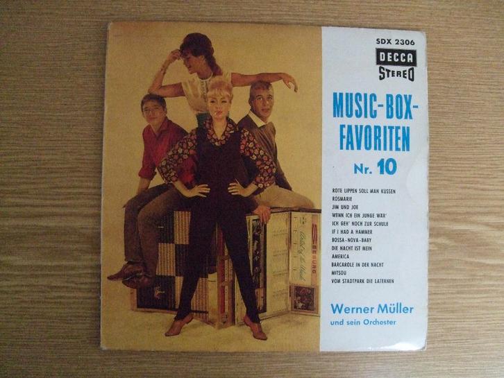 EP   WERNER MULLER   ROTE LIPPEN SOLL MAN KUSSEN - ROSMARIE, Cd's en Dvd's, Vinyl Singles, Zo goed als nieuw, EP, Pop, 7 inch