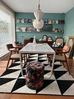 Eettafel van Furnified | wit | marmer, Ophalen, 50 tot 100 cm, Zo goed als nieuw, 150 tot 200 cm