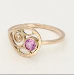 Vintage 14 karaat roze saffier, Sieraden, Tassen en Uiterlijk, Ringen, Vintage, Vintage, Vintage, Ophalen of Verzenden