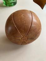 Vintage leren medicijnbal, Ophalen of Verzenden, Fitnessbal