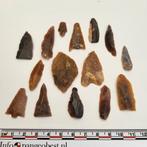 Bodemvondst vuursteen werktuigen Neolithicum Sahara 15 St #3, Ophalen of Verzenden, Fossiel