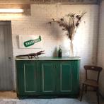 Groot groen dressoir ondiepe kast zwaar lades, Ophalen of Verzenden