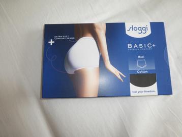 Sloggi Maxi Cotton zwart en ecru nieuw in doosjes Maat 40 beschikbaar voor biedingen
