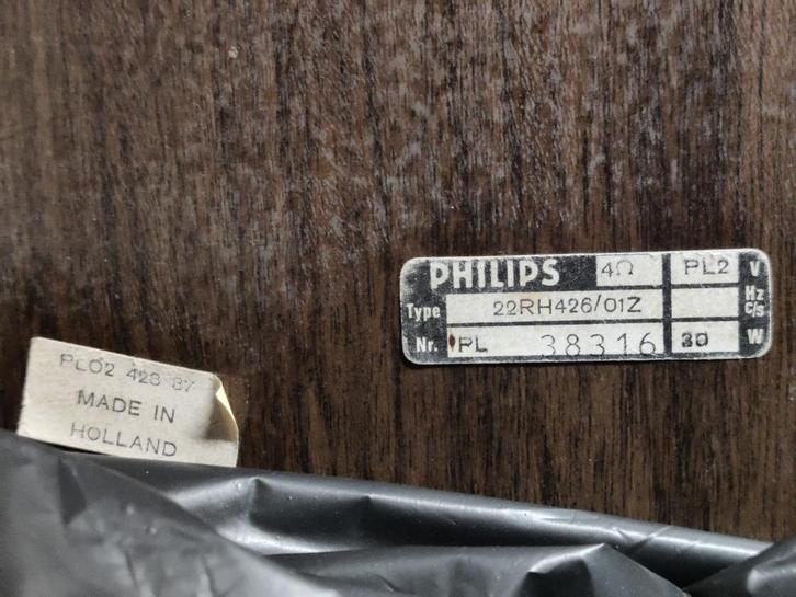 VINTAGE PHILIPS LUIDSPREKERS, Audio, Tv en Foto, Platenspelers, Gebruikt, Platenspeler, Philips, Pitch-regelaar, Automatisch, Ophalen of Verzenden