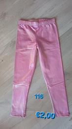 Roze 'metallic' legging, Kinderen en Baby's, Kinderkleding | Maat 116, Broek, Meisje, Ophalen of Verzenden, Zo goed als nieuw