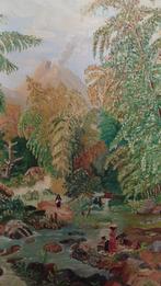 Indonesisch landschaps schilderij, Antiek en Kunst, Kunst | Schilderijen | Klassiek, Ophalen