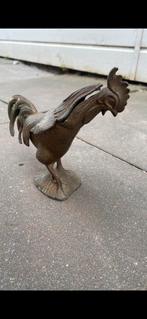 Bronzen haan asbak, Ophalen of Verzenden, Gebruikt, Metaal, Dierenbeeld