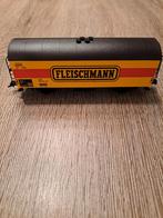 Fleischmann Wagon - Geel/Rood, Hobby en Vrije tijd, Modeltreinen | H0, Wagon, Ophalen of Verzenden, Zo goed als nieuw, Fleischmann