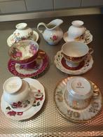 Mooie bijzondere kop en schotels sommige van erkende merken, Ophalen of Verzenden