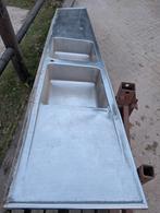 Aanrechtblad, Huis en Inrichting, Keuken | Complete keukens, Ophalen, Gebruikt, Staal of Rvs, Overige typen