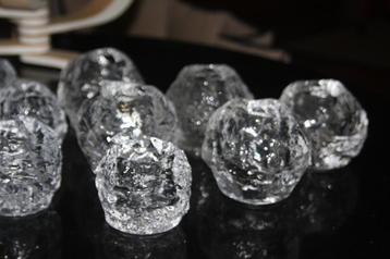 KOSTA/BODA "" SNOWBALLS ""kandelaars. beschikbaar voor biedingen