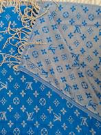 Louis Vuitton sjaal (geen echte) blauw/zilver, 190 x 50 cm., Verzenden, Maat 46/48 (XL) of groter, Louis Vuitton, Sjaal