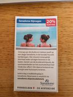 Kortingsbon voor Sanadome Nijmegen 20% korting, Tickets en Kaartjes, Drie personen of meer, Kortingsbon, Spa of Sauna