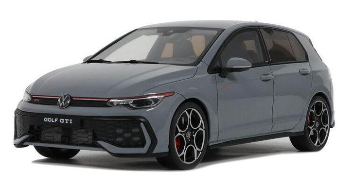 VW Golf VIII GTI '24, grijs (Moonstone grey), Hobby en Vrije tijd, Modelauto's | 1:18, Nieuw, Auto, OttOMobile, Ophalen of Verzenden