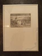Schiedam met molen, Piet Rozendaal, nr.6-40, Antiek en Kunst, Kunst | Etsen en Gravures, Verzenden