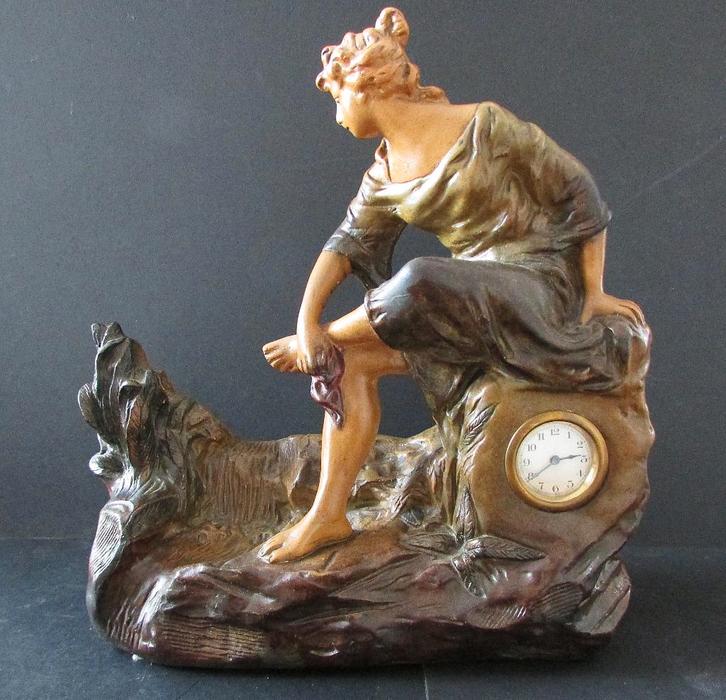 Art Deco klok, Antiek en Kunst, Antiek | Klokken, Ophalen of Verzenden