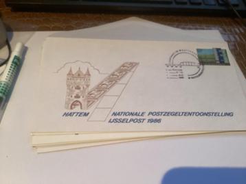 No5768 Nat. postzegltent. IJsselpost Hattem9-11 mei 1986 beschikbaar voor biedingen